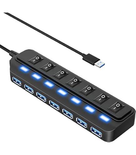 Amazon.com: LogiLink USB 2.0 10-Port Hub with On/Off Switch